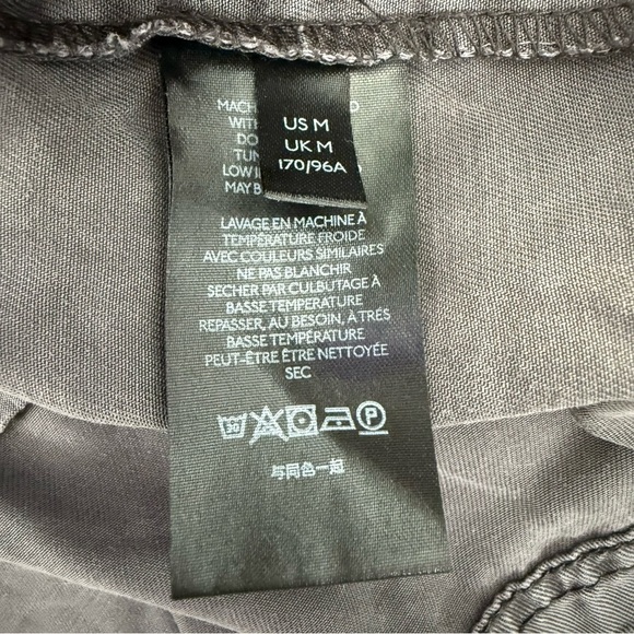 Women’s By Anthropologie Jenee Tiered Ruffle Washed Black Tunic Dress Medium - Picture 13 of 16